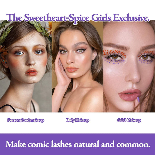 5 Pairs Manga Lashes New Arrival Anime Cosplay Natural Wispy Korean Makeup Artificial False Eyelashes